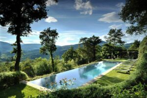 infinity pool Castello di Reschio Umbria Italy