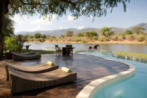 infinity pool Chongwe River House Zambia