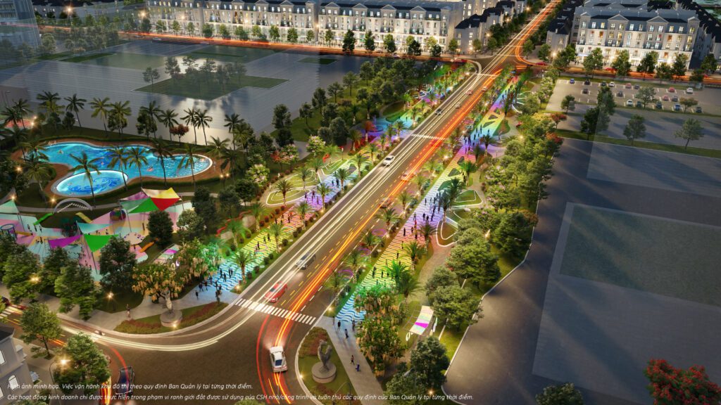 Phối cảnh đại lộ ánh sáng Manhattan Glory