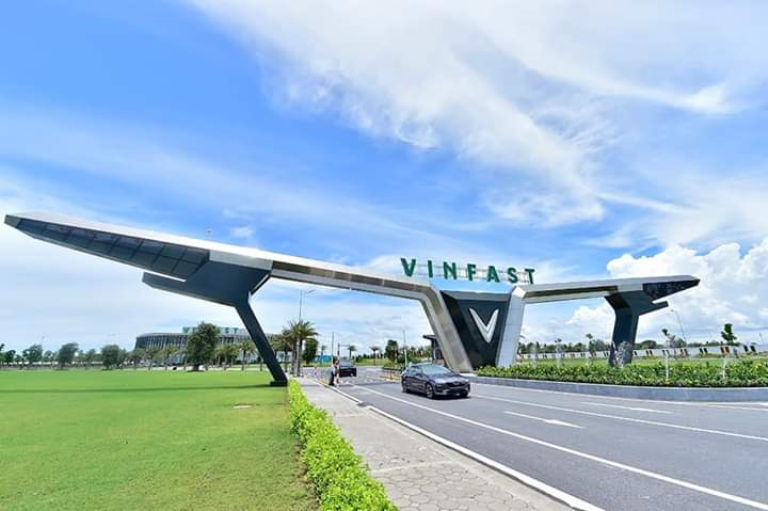 Tổ hợp sản xuất xe bus và ô tô điện Vinfast ở Hải Phòng
