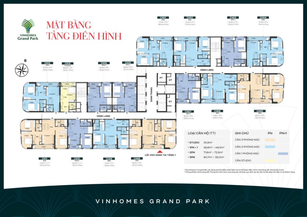 Mặt bằng The Beverly Vinhomes Grand Park