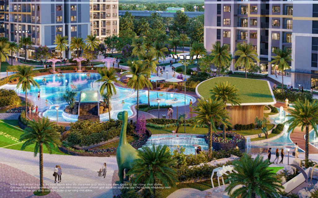Công viên khủng long đa trải nghiệm tại Vinhomes Grand Park