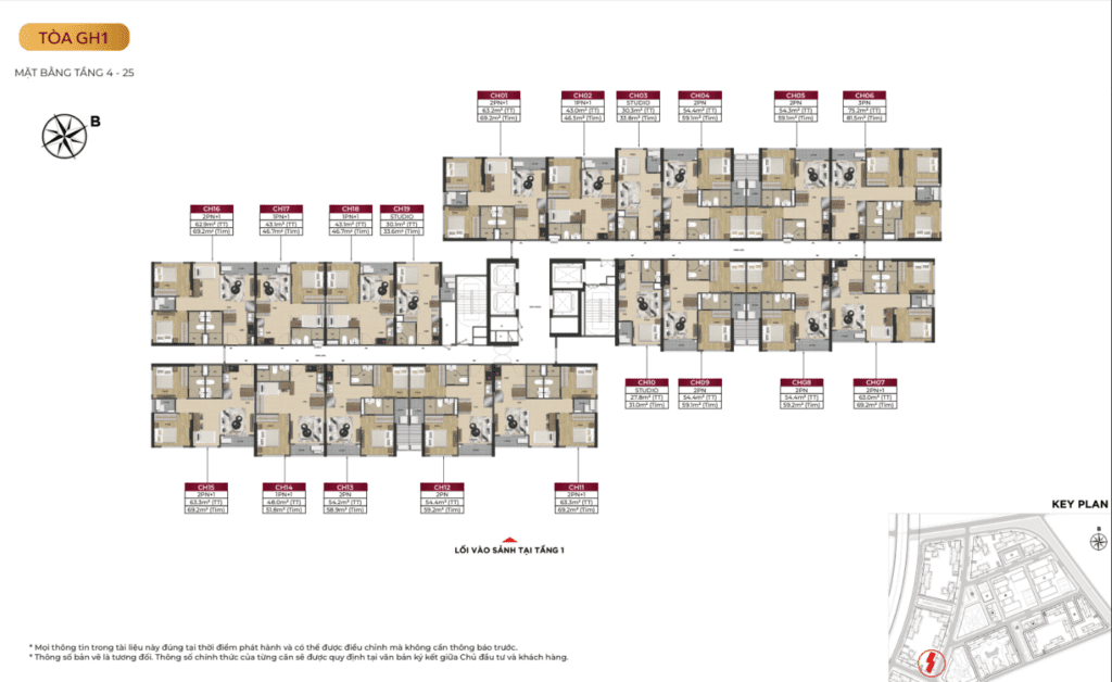 Layout GH-1 Glory Heights Vinhomes Grand Park