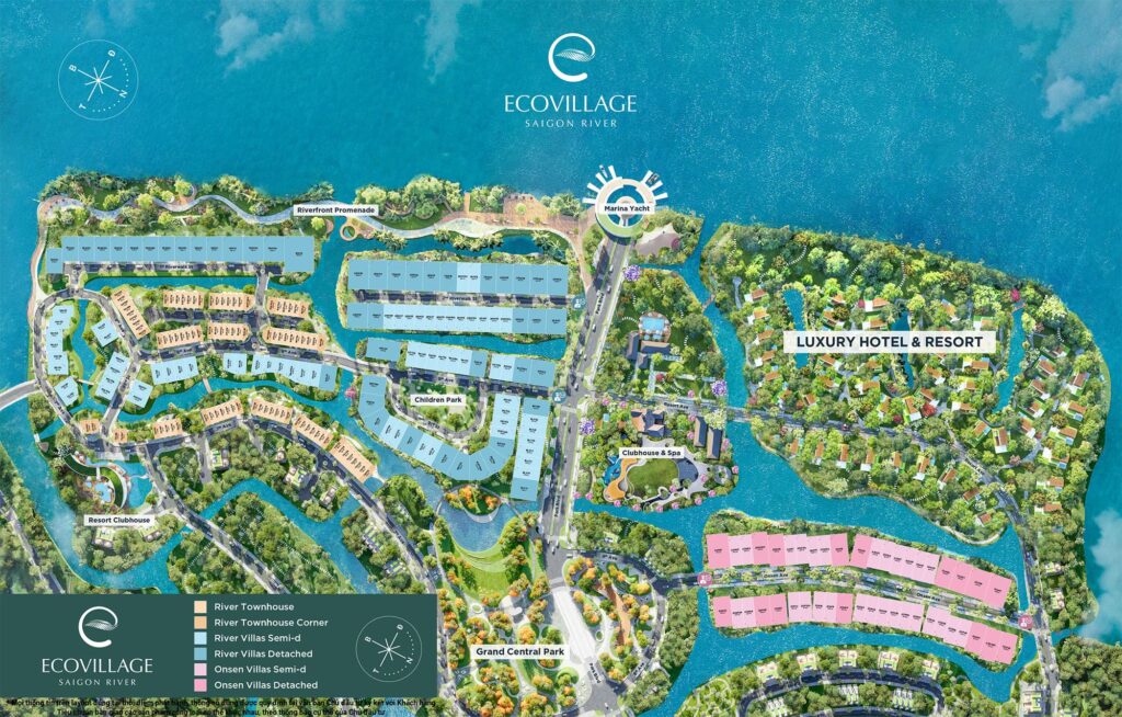 Măt bằng EcoVillage Saigon River được phát triển bởi chủ đầu tư Ecopark