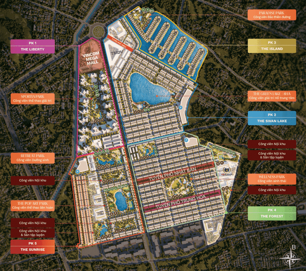 Mặt bằng Vinhomes Green City