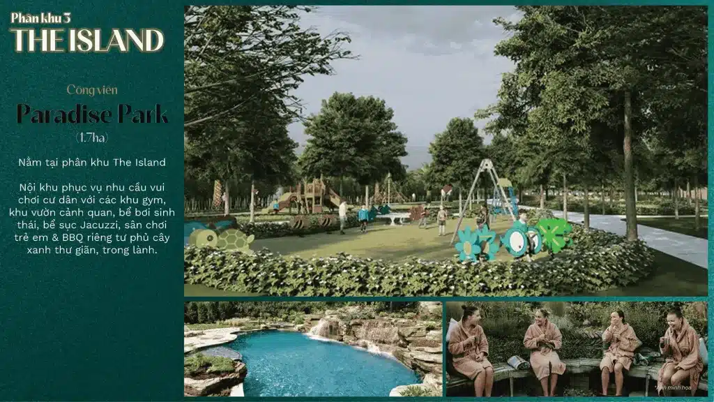 Tiện ích Vinhomes Green City - bể bơi sinh thái