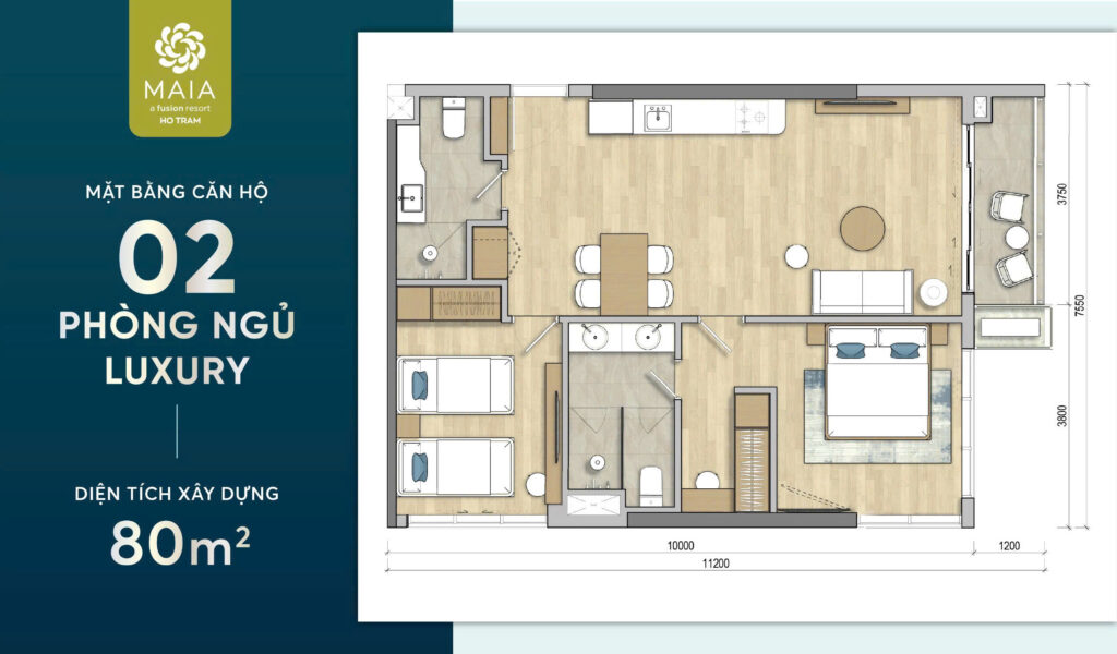 MAIA-Happy Tower-Layout 2PN Luxury