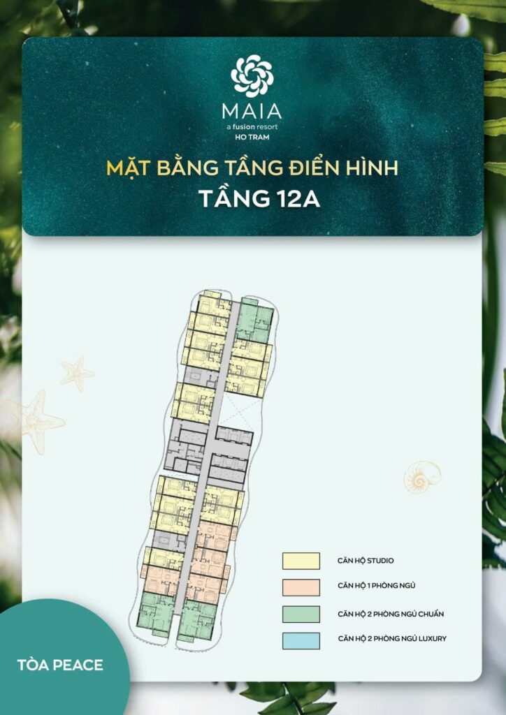 Mặt bằng tại tòa Peace Tower