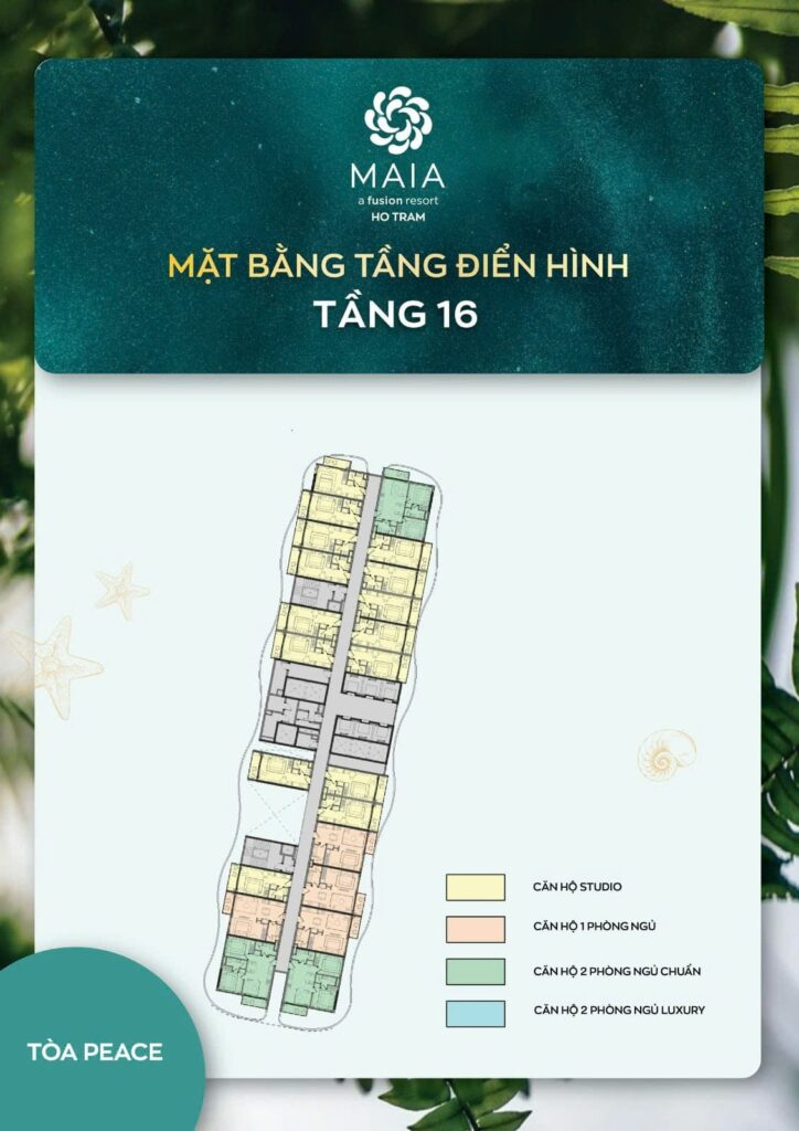 Mặt bằng tại tòa Peace Tower