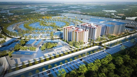Phối cảnh một khu Nhà ở xã hội