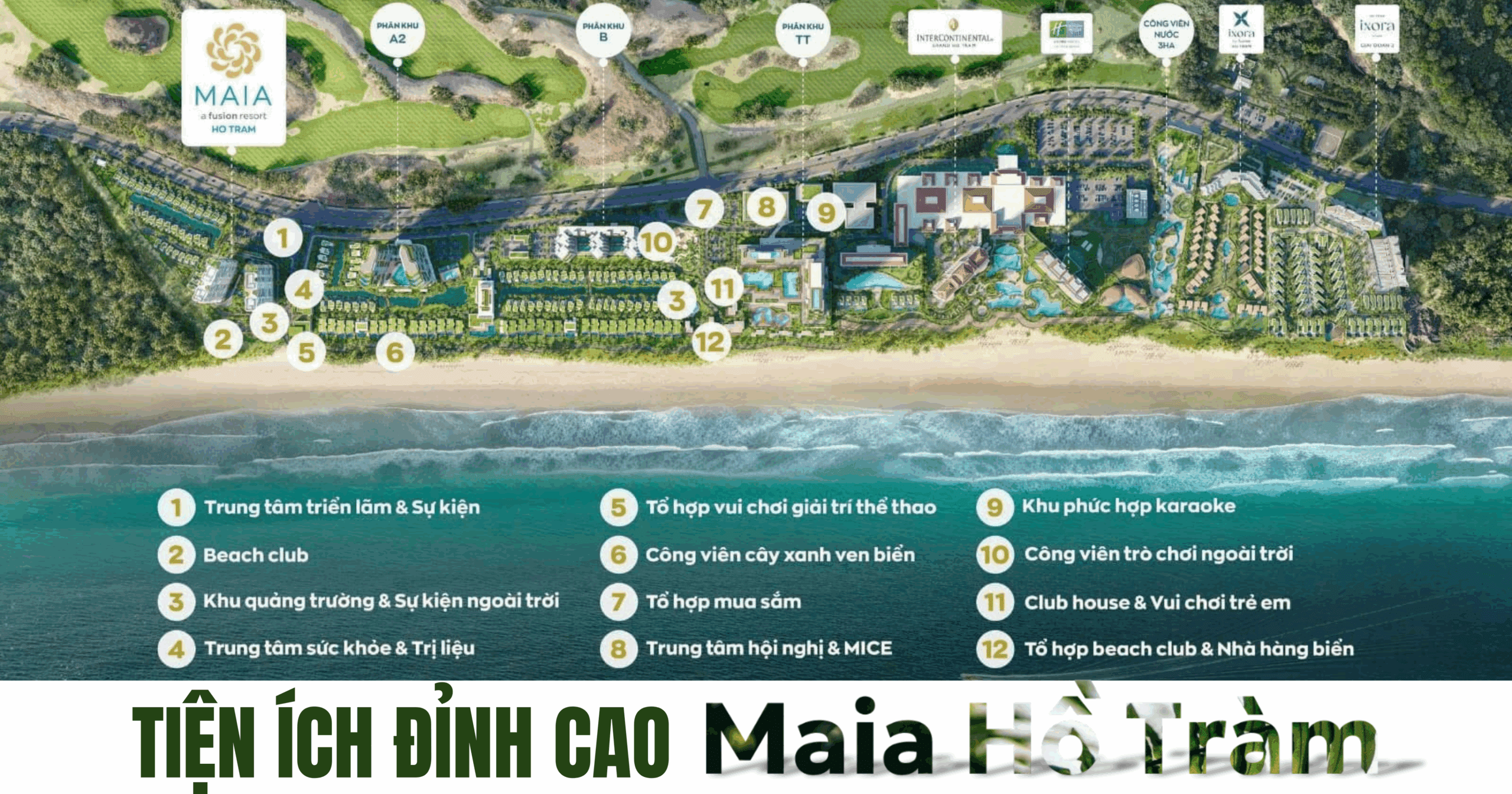 Tiện ích tại Maia Hồ Tràm
