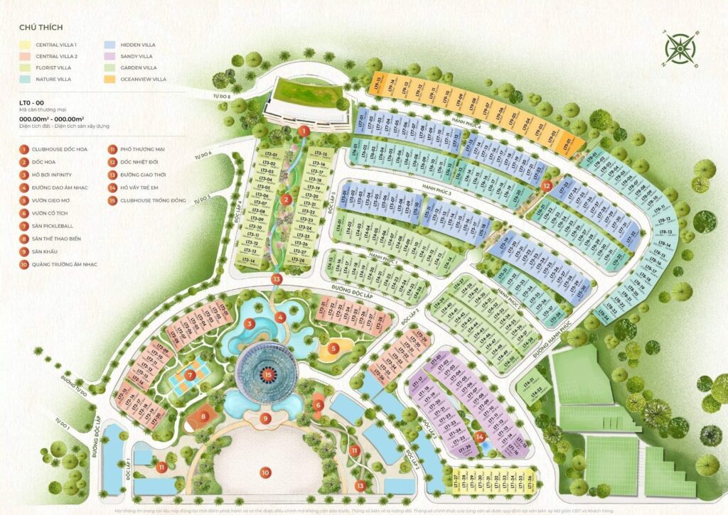 La Tiên villa - xây dựng theo hình khép kín bảo đảm sự riêng tư