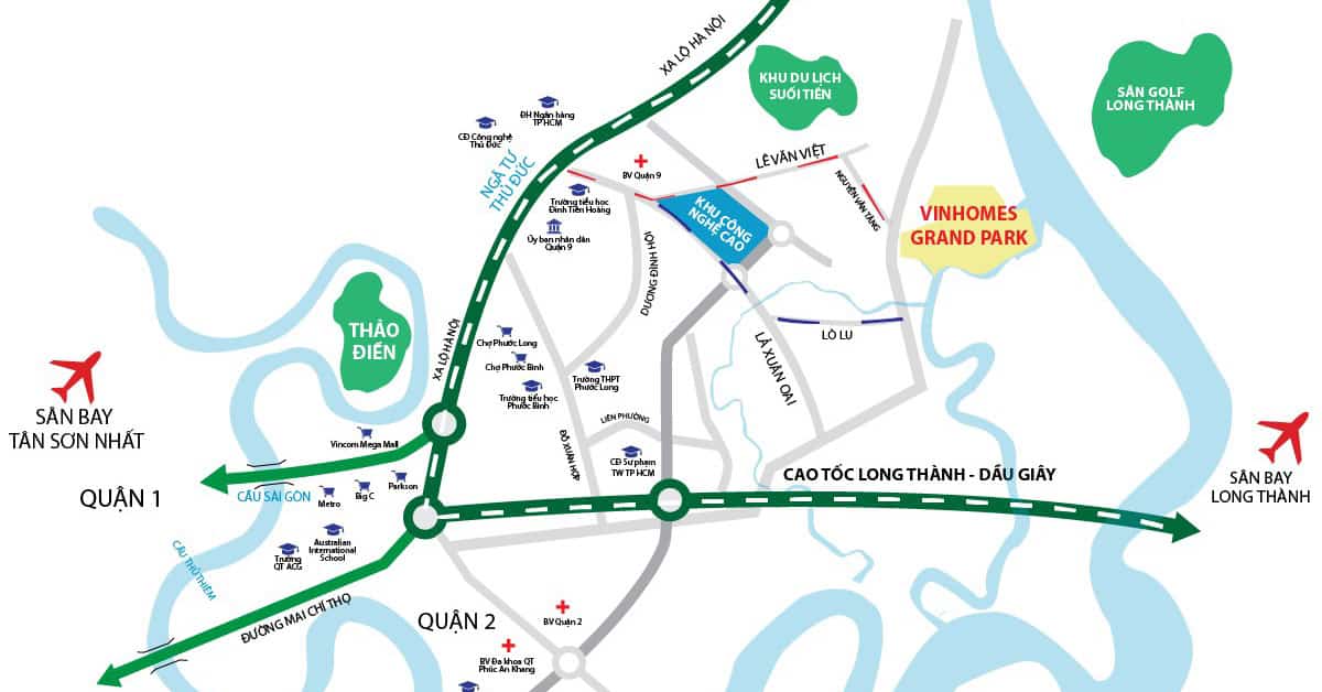 Tuyến đường cao tốc Long Thành Dầu Giây đến sân bay Long Thành