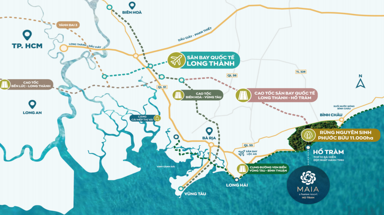 Hạ tầng Maia Resort Hồ Tràm