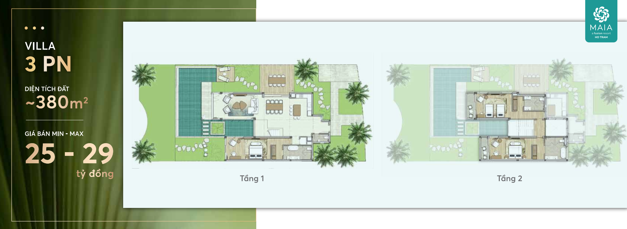 Maia Layout Villa 3 PN