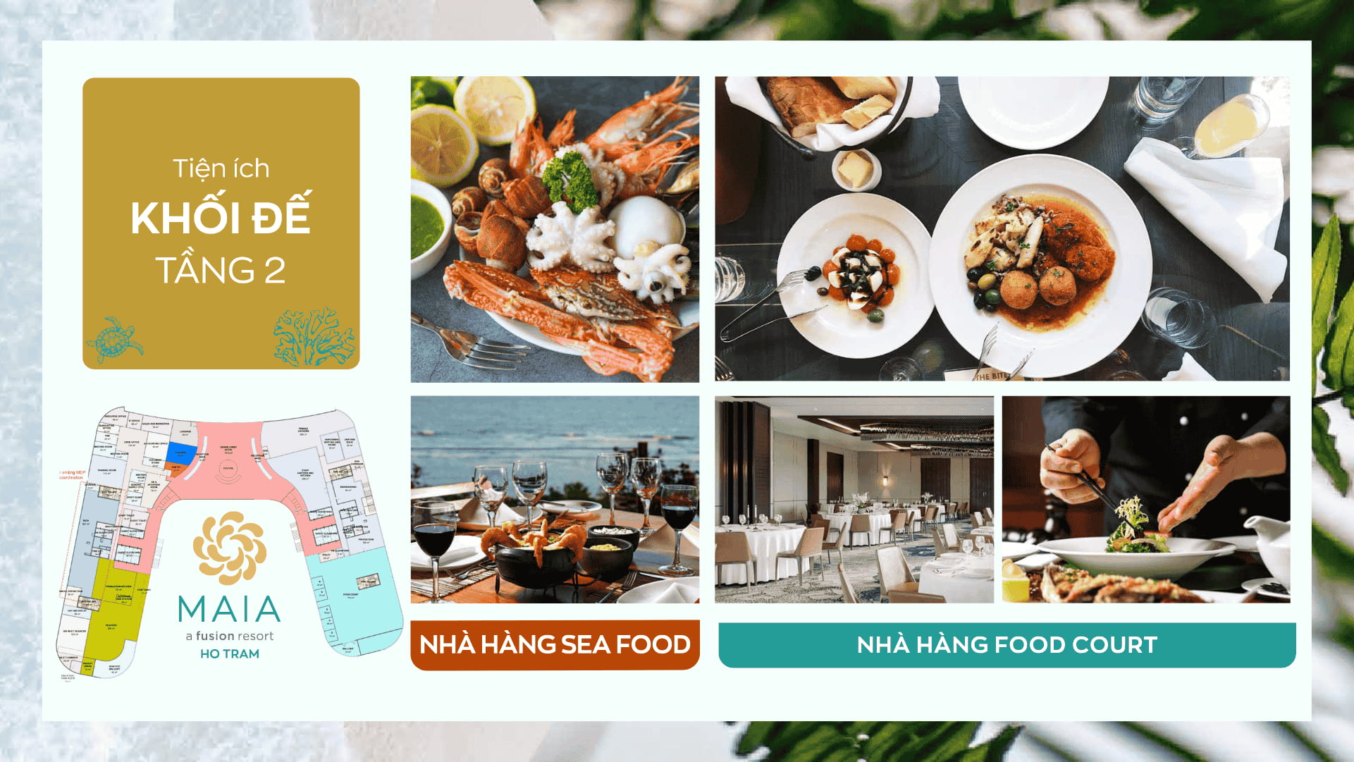 Tiện ích Sea Food và Food Court Maia Hồ Tràm