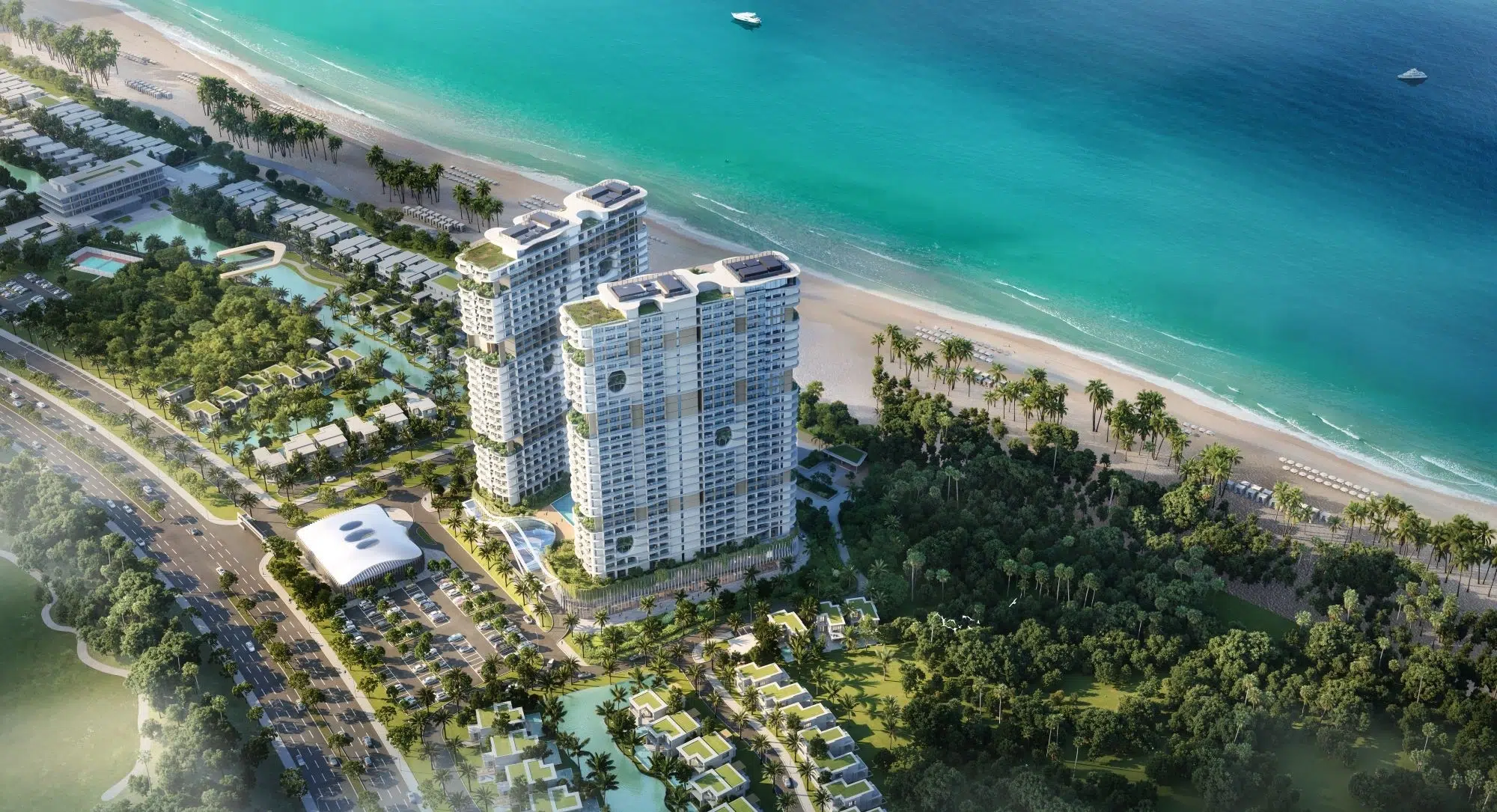 Tổng thể hai tòa nhà Maia Hồ Tràm