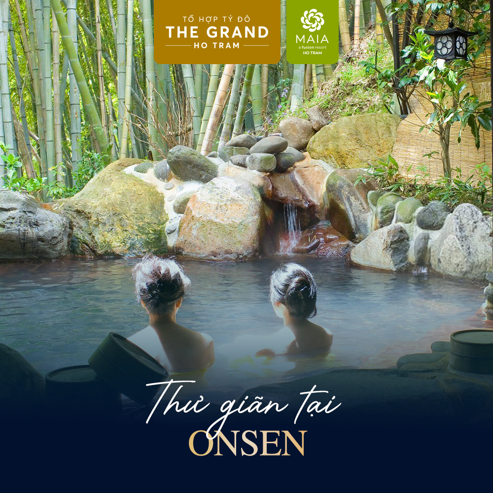 Tận hưởng suối nóng Onsen chuẩn Nhật