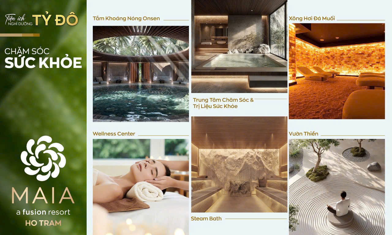 Tiện ích sức khỏe toàn diện Maia Resort Hồ Tràm