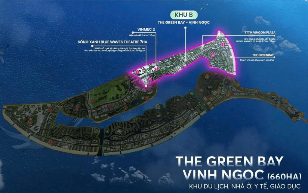 Tổng Quan Khu B - The Green Bay Vịnh Ngọc