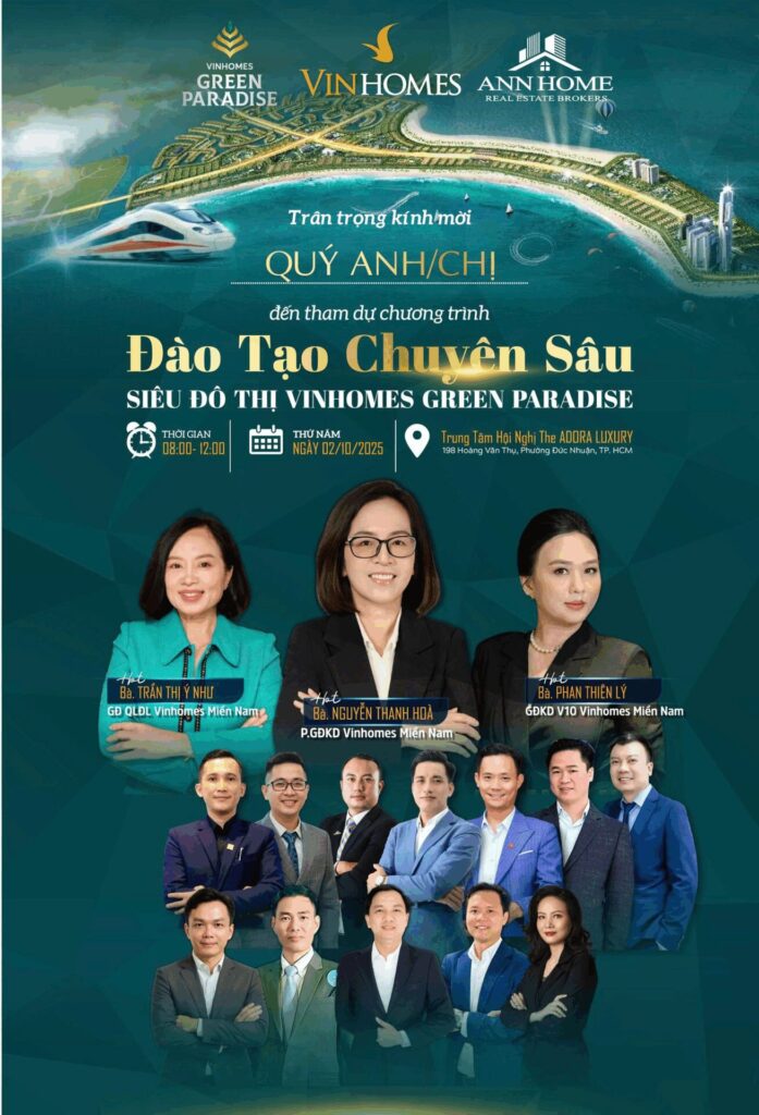 Thư mời đạo tạo dự án Vinhomes Green Paradise