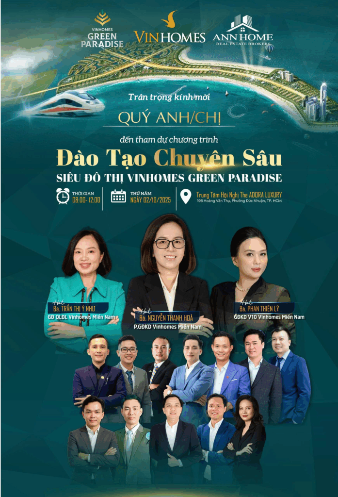 Thư mời đạo tạo dự án Vinhomes Green Paradise