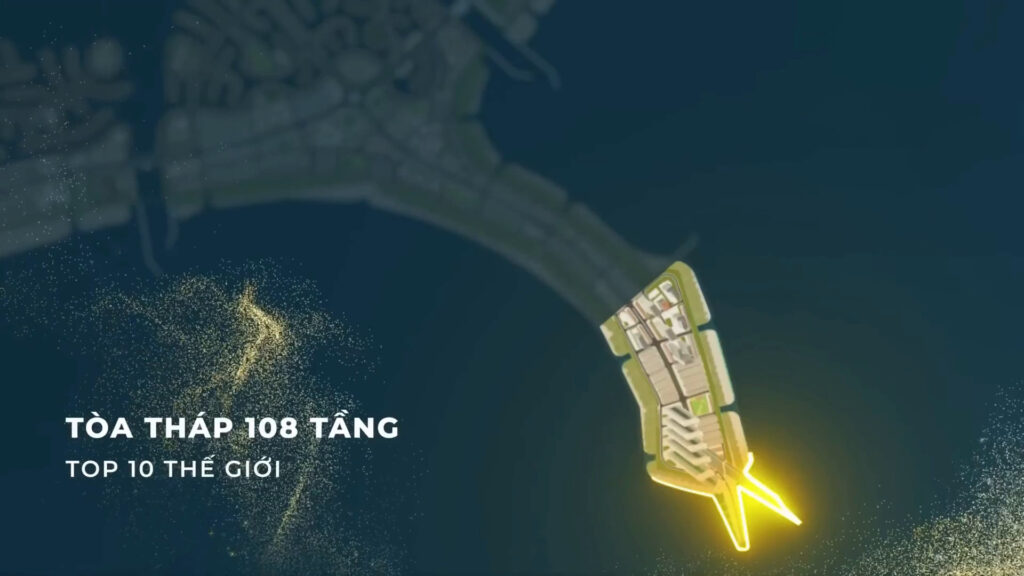 Tòa tháp 108 tầng tại Vinhomes Cần Giờ