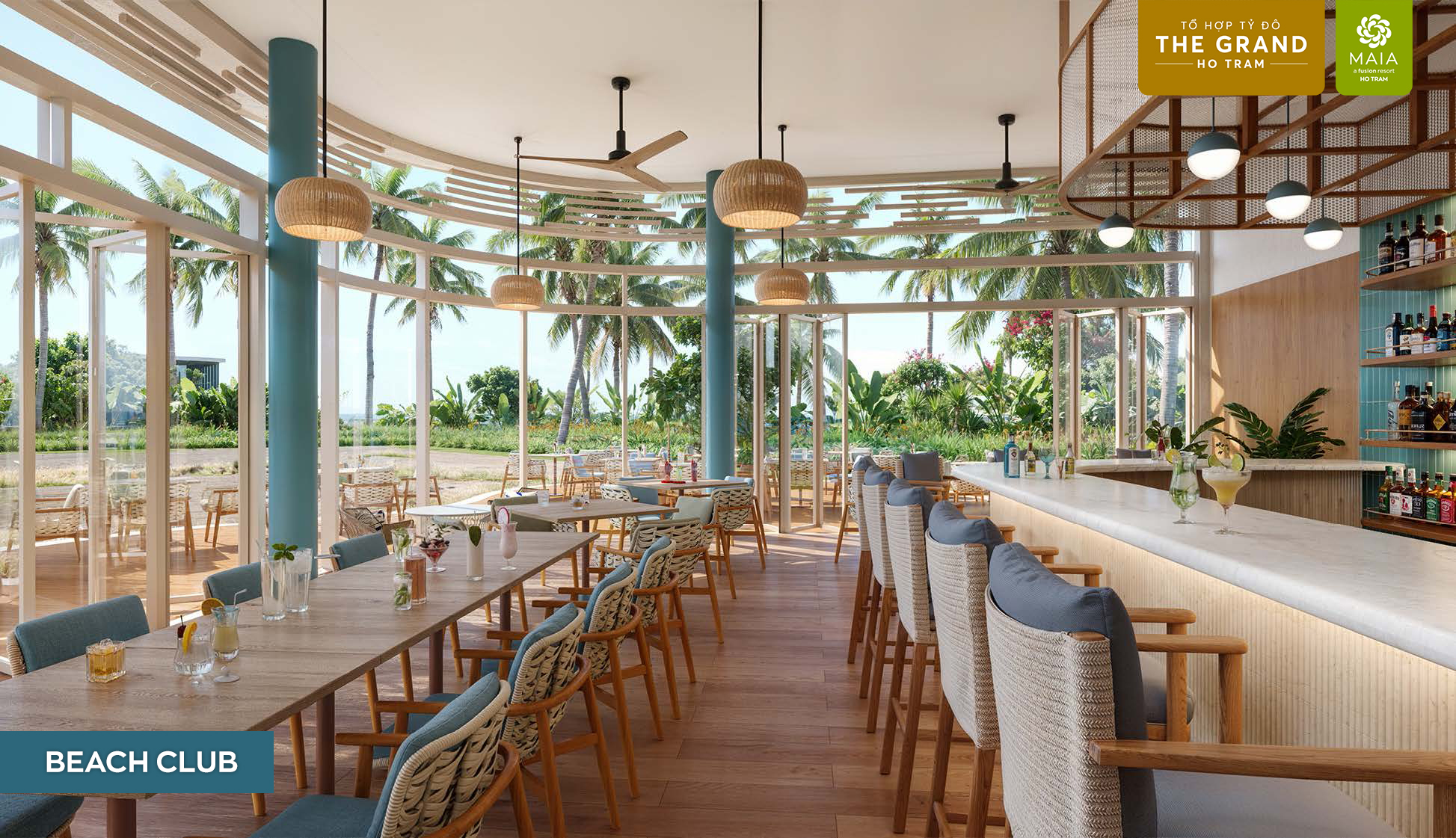 Beach Club sôi động tại Maia Resort Hồ Tràm