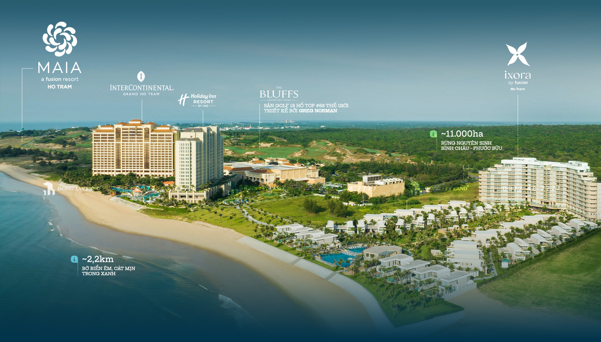 Maia Resort Hồ Tràm thuộc tổ hợp The Grand Hồ Tràm tỷ đô