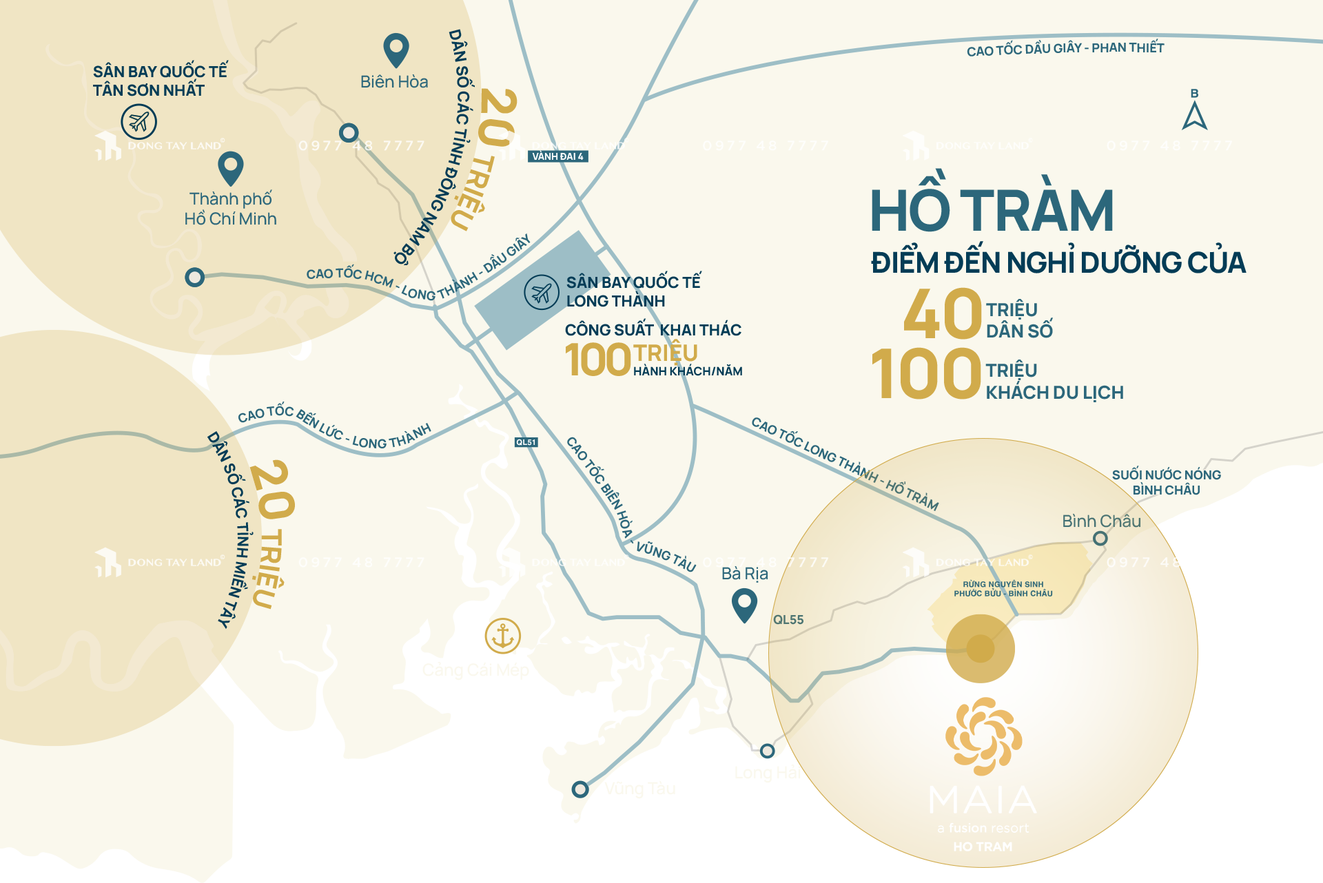 Vị trí kết nối tinh hoa toàn cầu của Maia Hồ Tràm