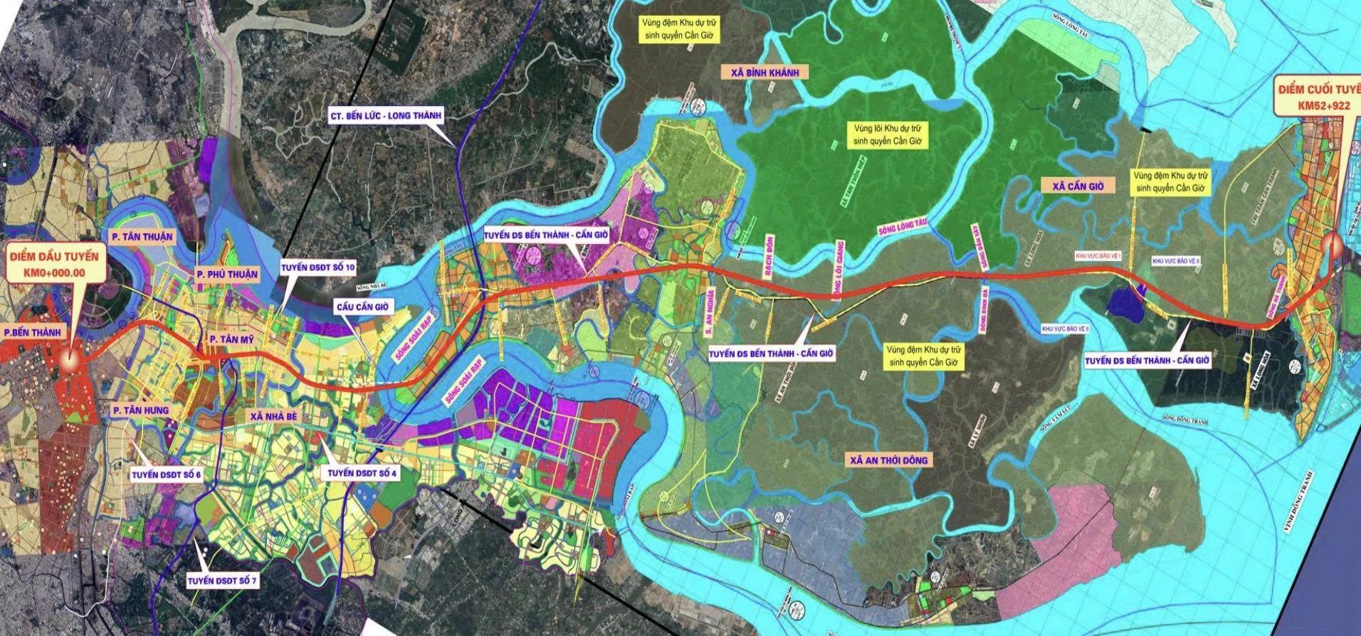 Tuyến đường Metro Bến Thành - Cần Giờ