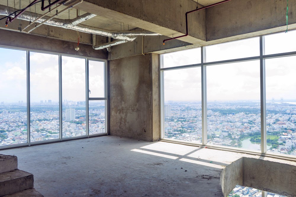 Hình ảnh căn hộ bàn giao thô (Nguồn: Luatvietnam)