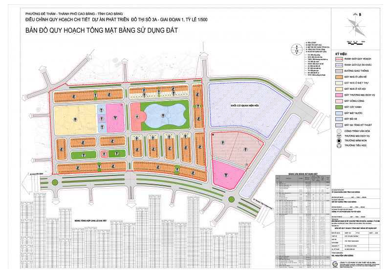 Nội dung bản đồ quy hoạch 1/500