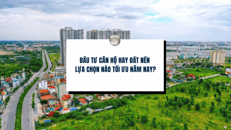 Đầu tư căn hộ hay đất nền – lựa chin nào tối ưu năm nay