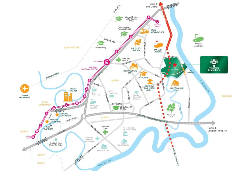 Vị trí Vinhomes Grand Park 