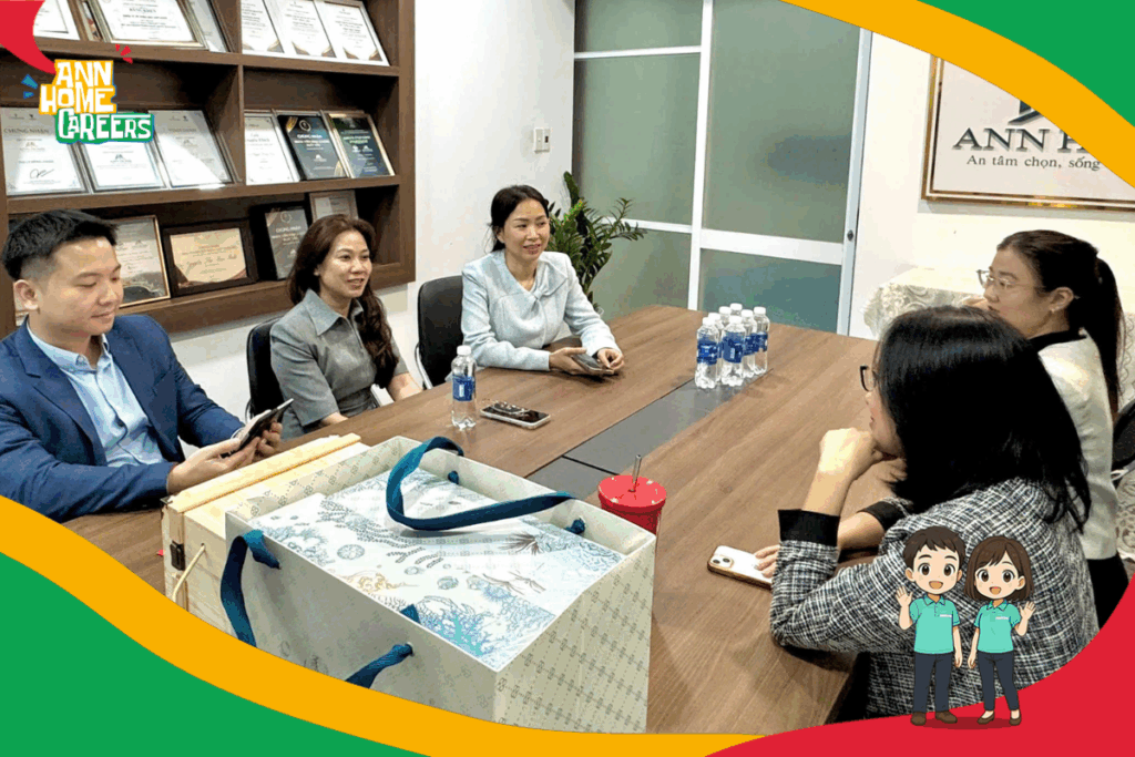 Hình ảnh trò chuyện cùng chủ đầu tư