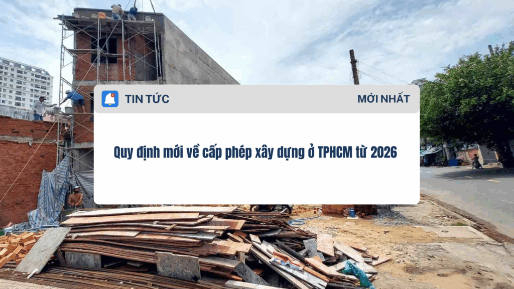 Quy định mới về cấp phép xây dựng ở TPHCM từ 2026