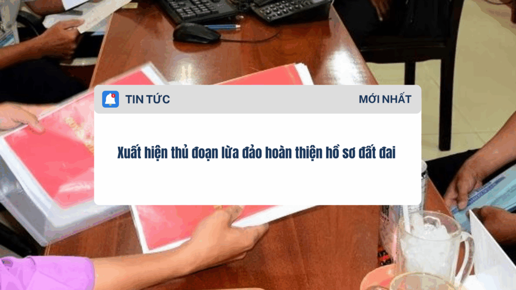 Xuất hiện thủ đoạn lừa đảo hoàn thiện hồ sơ đất đai