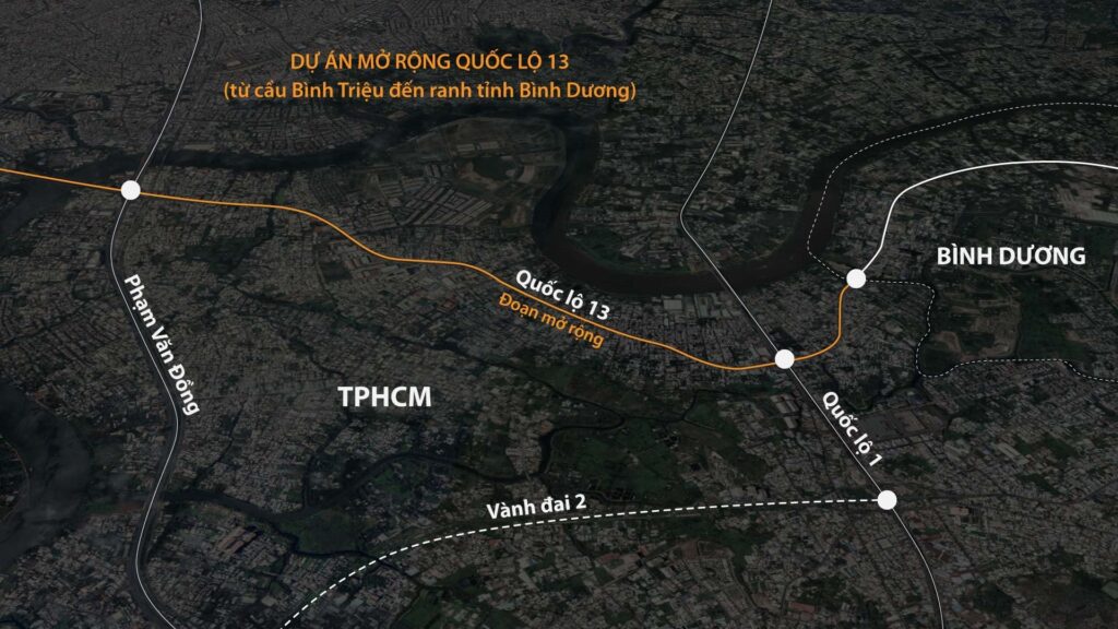 Quốc lộ 13 - trục đường huyết mạch nối Đông Bắc TP.HCM tiếp với trung tâm TP.HCM (cũ)