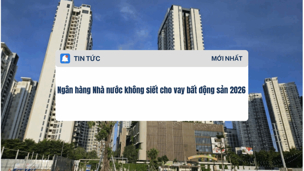 Ngân hàng Nhà nước không siết cho vay bất động sản 2026