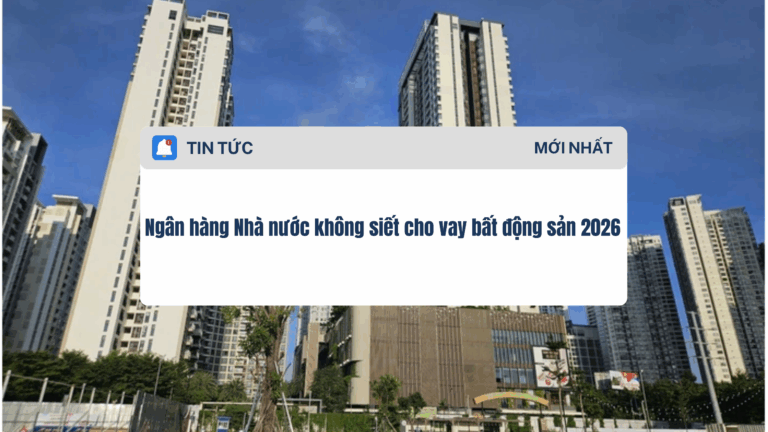 Ngân hàng Nhà nước không siết cho vay bất động sản 2026