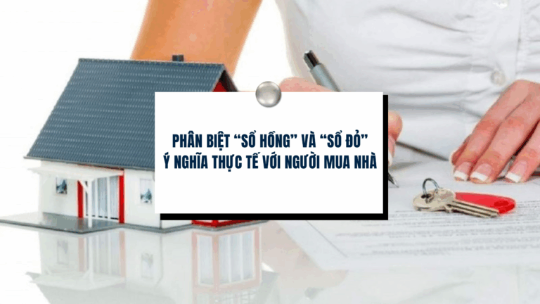 Phân Biệt “Sổ Hồng” Và “Sổ Đỏ” – Ý Nghĩa Thực Tế Với Người Mua Nhà