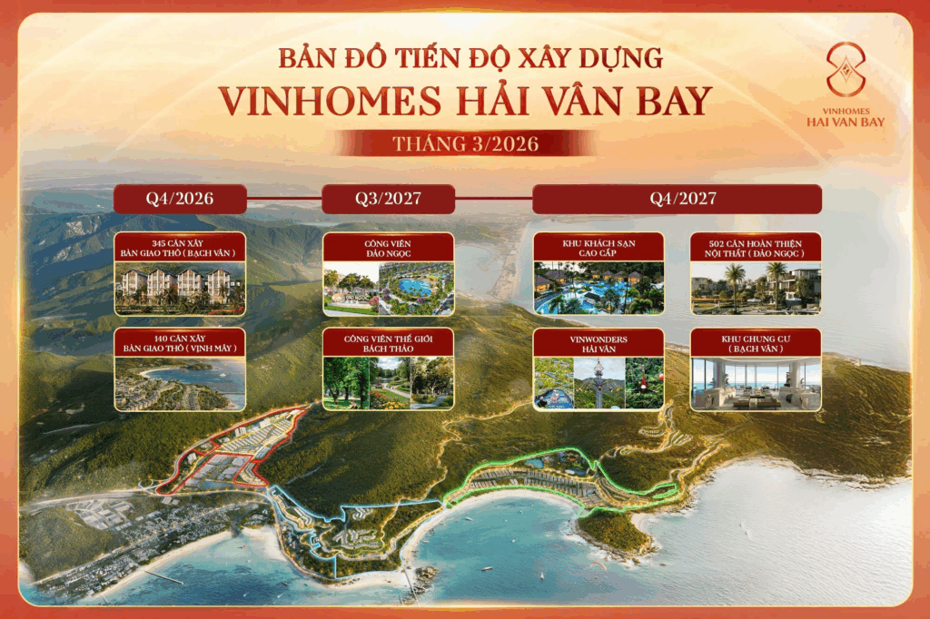 Bản Đồ Tiến Độ Xây Dựng Vinhomes Hải Vân Bay