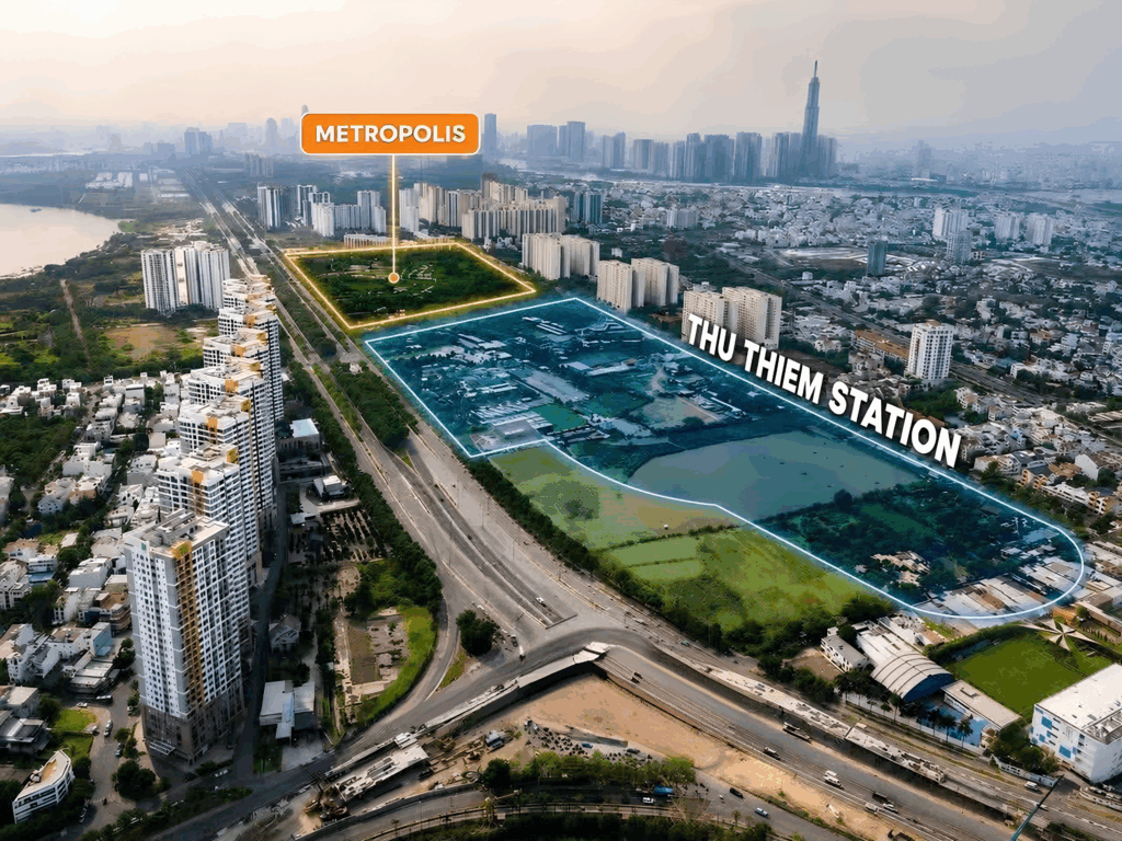 quy hoạch các tuyến Metro đi qua dự án The Metropolis