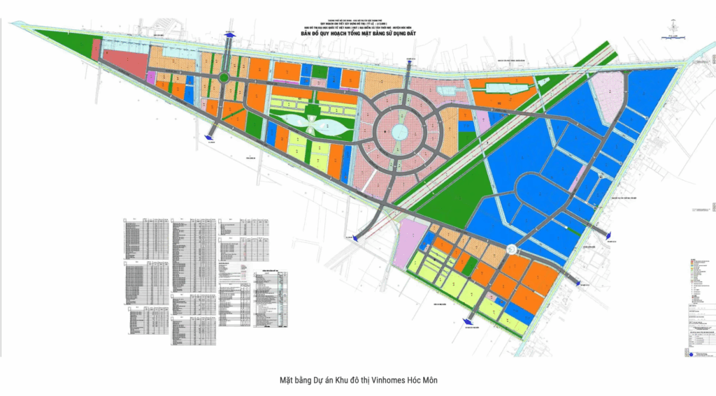 Quy hoạch chi tiết dự án khu đô thị Vinhomes SaiGon Park tại Hóc Môn