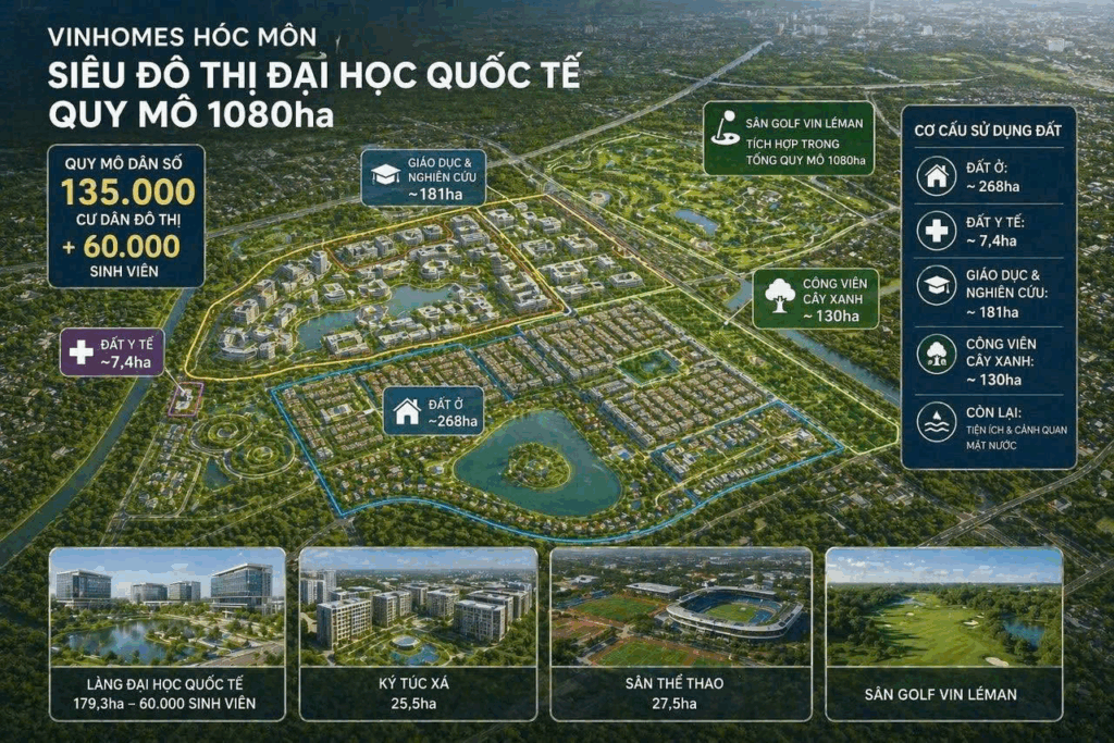 Mặt bằng dự án khu đô thị Vinhomes SaiGon Park Hóc Môn