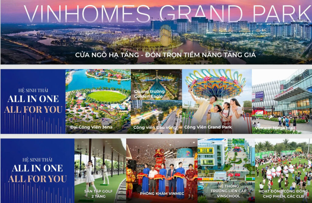 Vinhomes Grand Park - Hệ tiện ích all-in-one tạo nhu cầu thuê bền vững