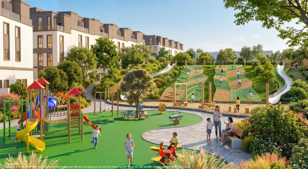 Activia Park rộng 1,2 ha, mang đến không gian vui chơi và khám phá dành cho trẻ nhỏ