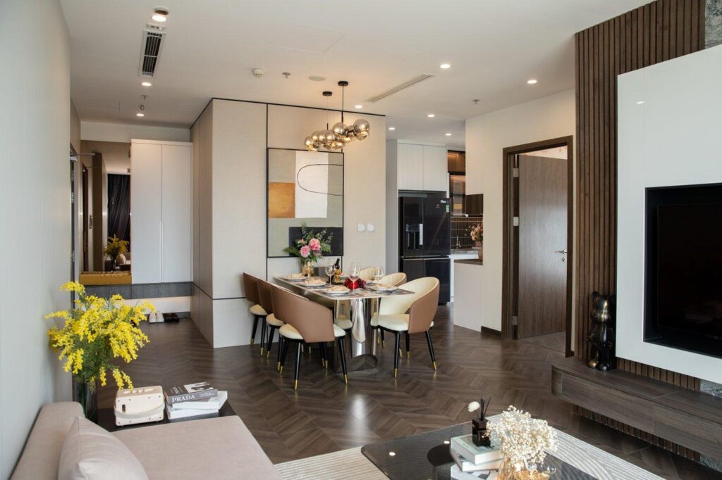 Không gian rộng rãi của căn hộ 3 phòng ngủ tại Vinhomes Grand Park